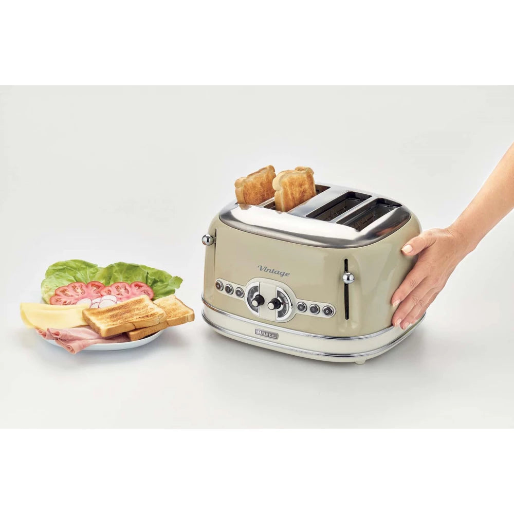ARIETE BEIGE VINTAGE TOASTER 4 SLICE