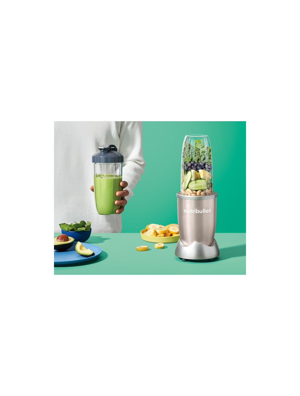 Nutribullet PRO 10-Piece High-Speed Blender/Mixer System, 900 watts, Copper Gold-NB9-1012