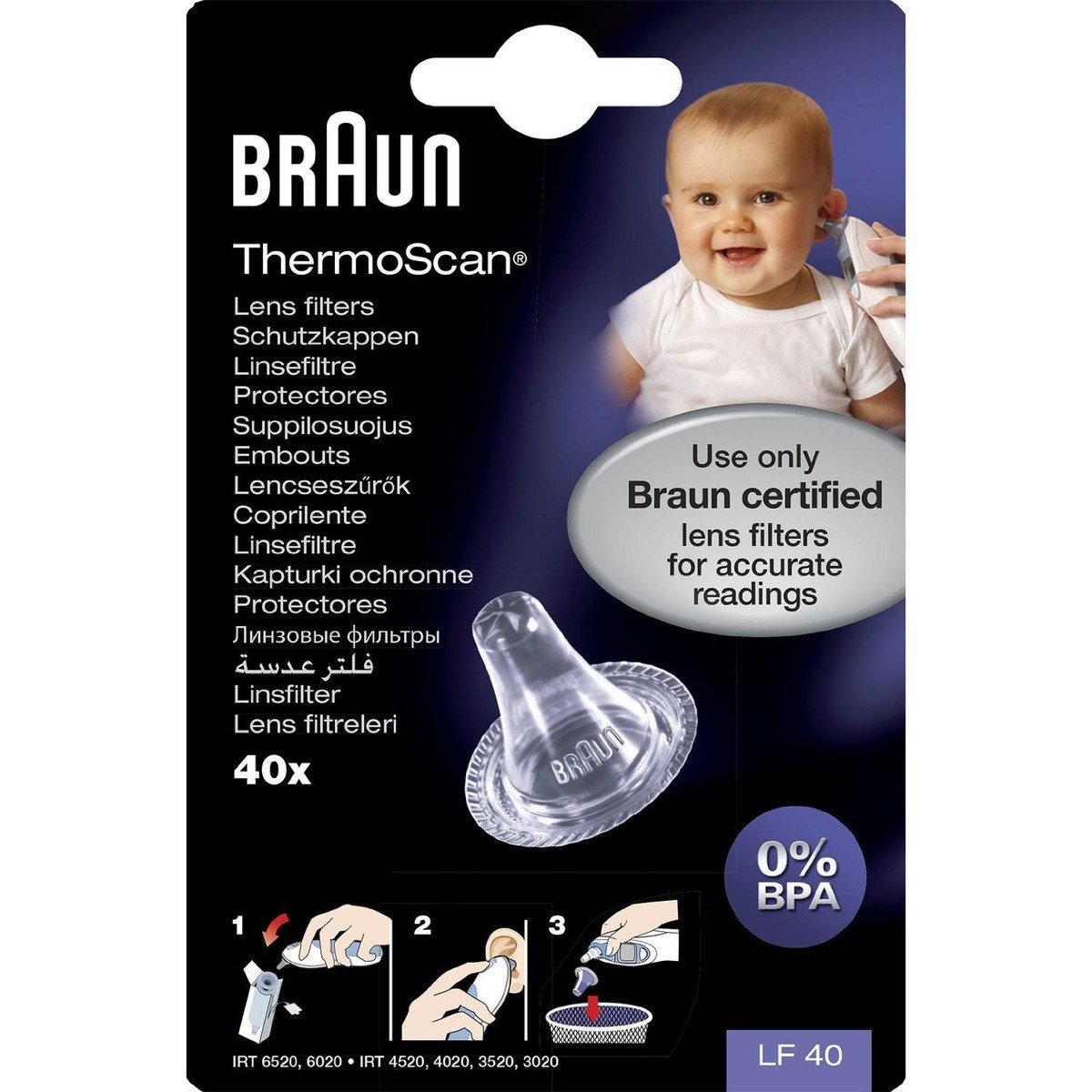 Braun Infrared Thermoscan Filter LF40 4022167400062