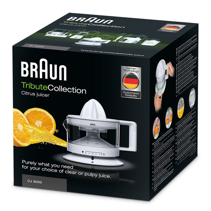 BRAUN JS 3000 TributeCollection Citrus Juicer BLS.CJ3000WH