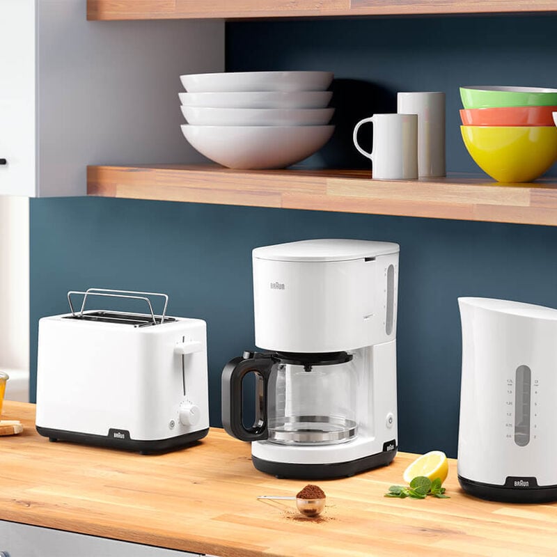 Braun Breakfast1 Coffee maker KF 1100 White - Monday Offer BLS.KF1100WH