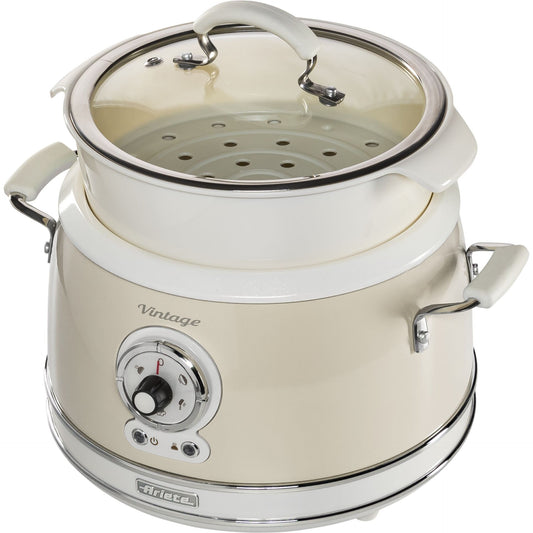 Ariete Vintage Rice Cooker & Slow Cooker - 2904 Cream/Beige