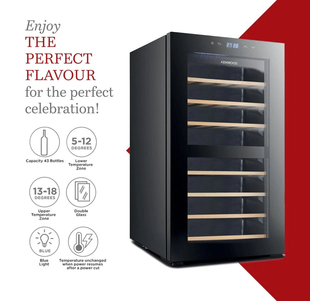 KENWOOD 43 BOTTLES BEVERAGE COOLER BLACK BCW43.000BK