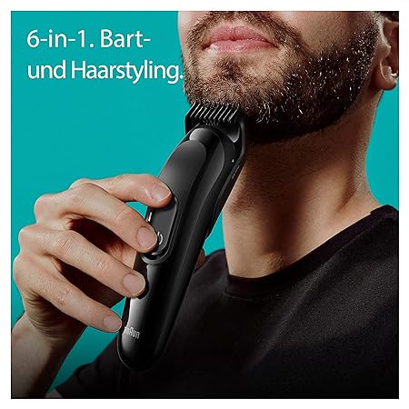6-in-1 Style Kit 3 MGK3410 beard, hair. With 50min runtime, black
