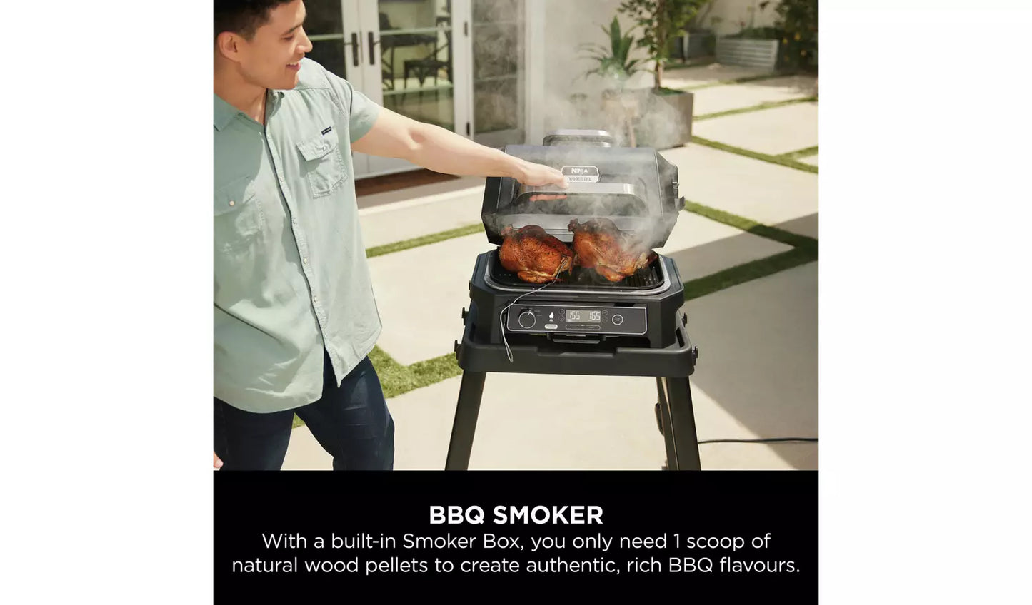 Ninja Woodfire Pro XL Electric BBQ Grill &amp; Smoker OG850ME