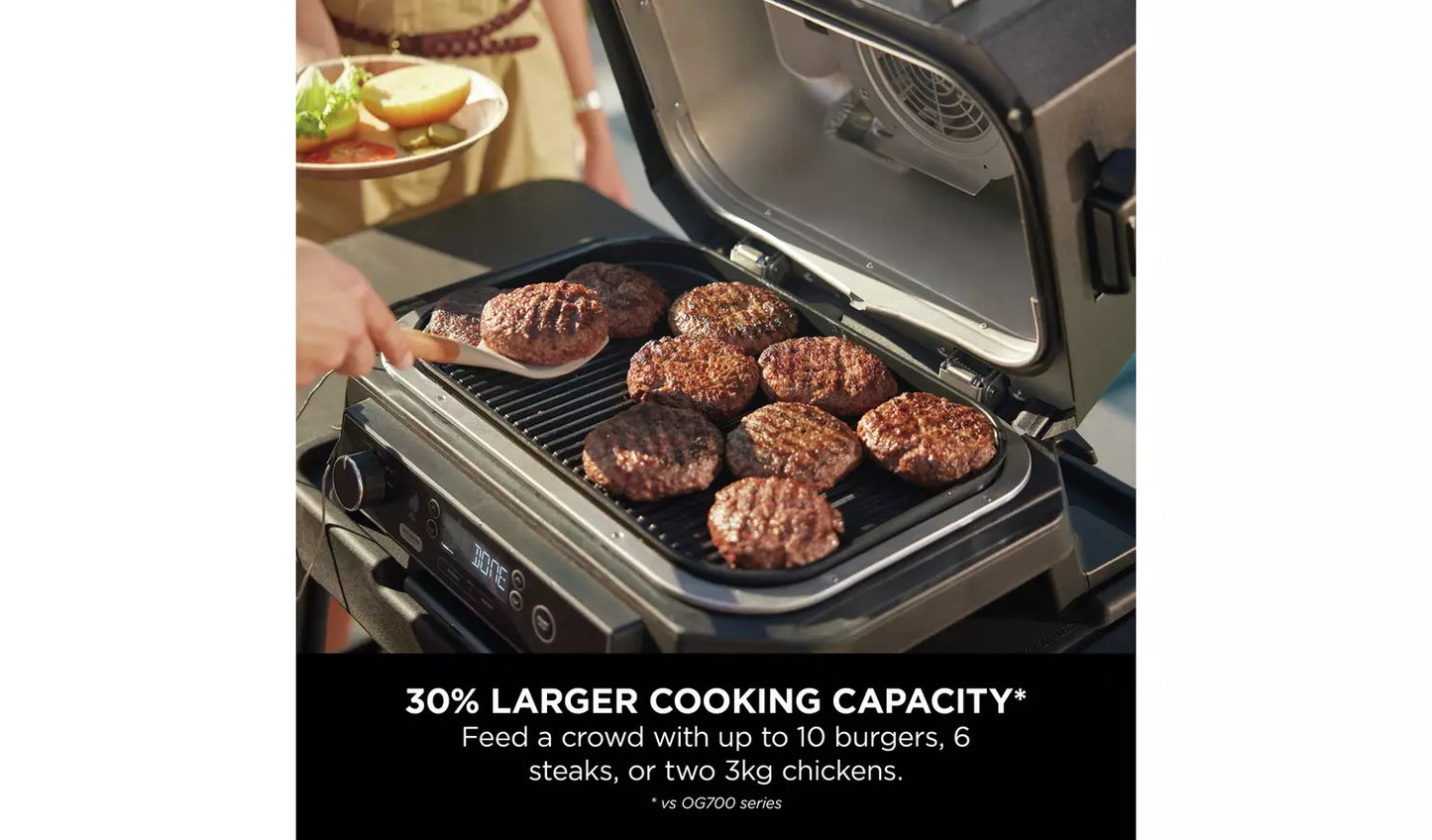 Ninja Woodfire Pro XL Electric BBQ Grill &amp; Smoker OG850ME