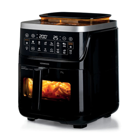 Kenwood Air Fryer &amp; Steamer (3-In-1) With Window 7L – HFS92.000BK