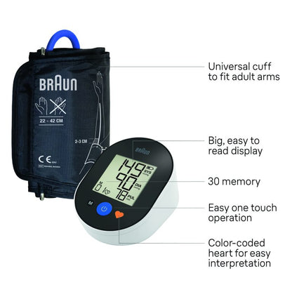 Braun ExactFit™ 2 Upper Arm Blood Pressure Monitor- BUA4050EU