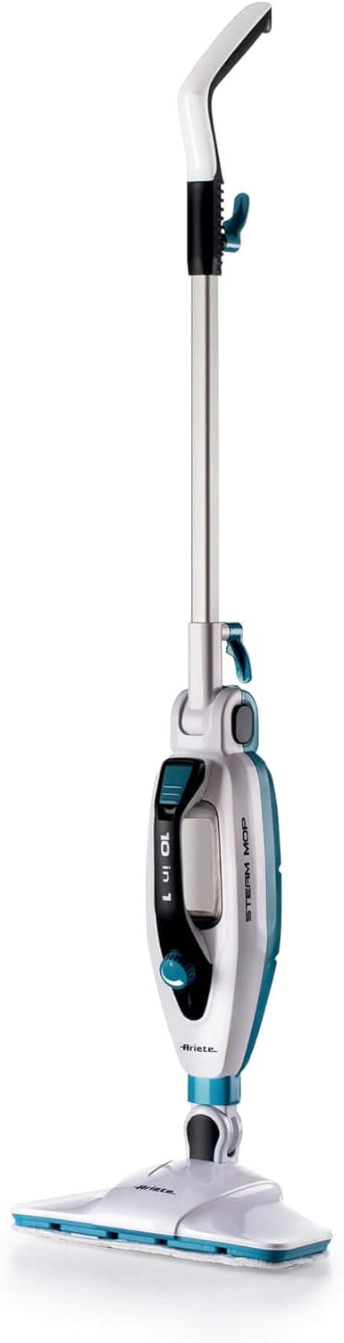 Ariete 4175 Steam Mop Foldable 10 in 1, Folding Steam Mop, 1500 W, 10 Functions in 1, Accessory Kit, Capacity 350 cc