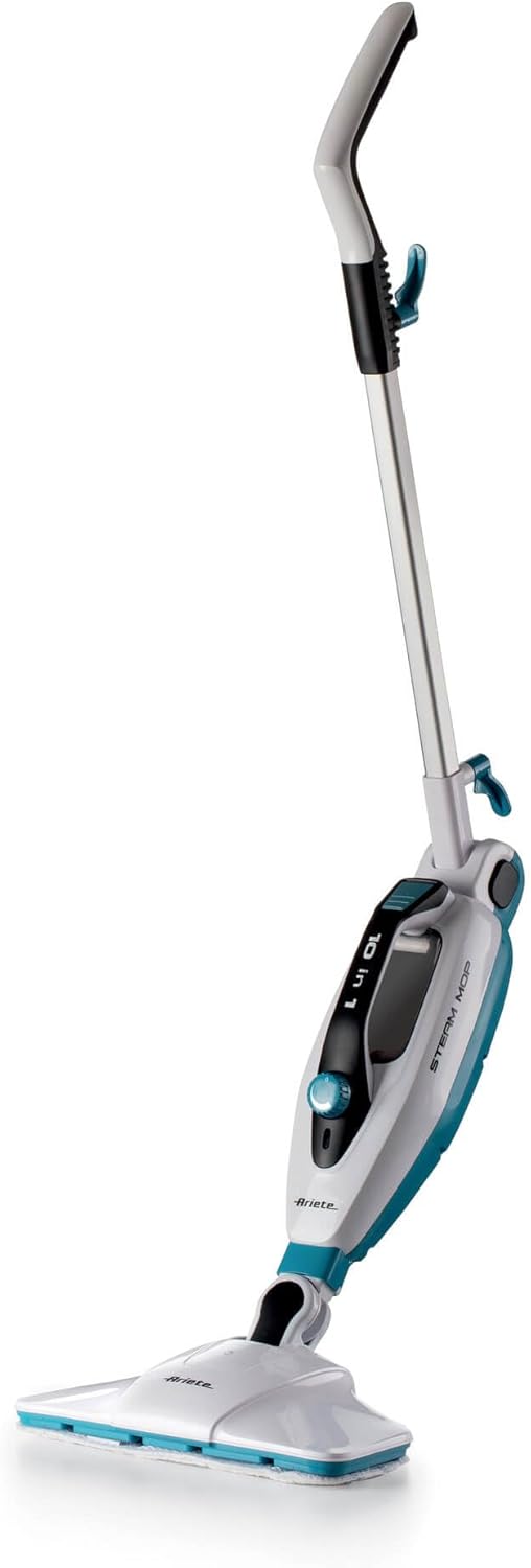 Ariete 4175 Steam Mop Foldable 10 in 1, Folding Steam Mop, 1500 W, 10 Functions in 1, Accessory Kit, Capacity 350 cc
