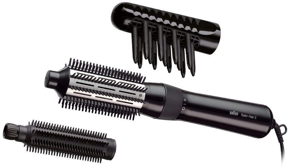 Satin Hair 3 AS330 airstyler with ceramic protection and 3 styling attachments. BI.AS330