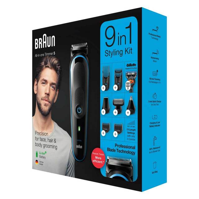 BRAUN Multi Groomer Kit - 9 in 1 MGK5280 BRN.MGK5280