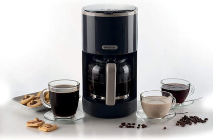 Ariete 1394 Breakfast Line Coffee Maker, Capacity 12 Cups, Water Level Window, Washable Filter and Holder, Drip Device