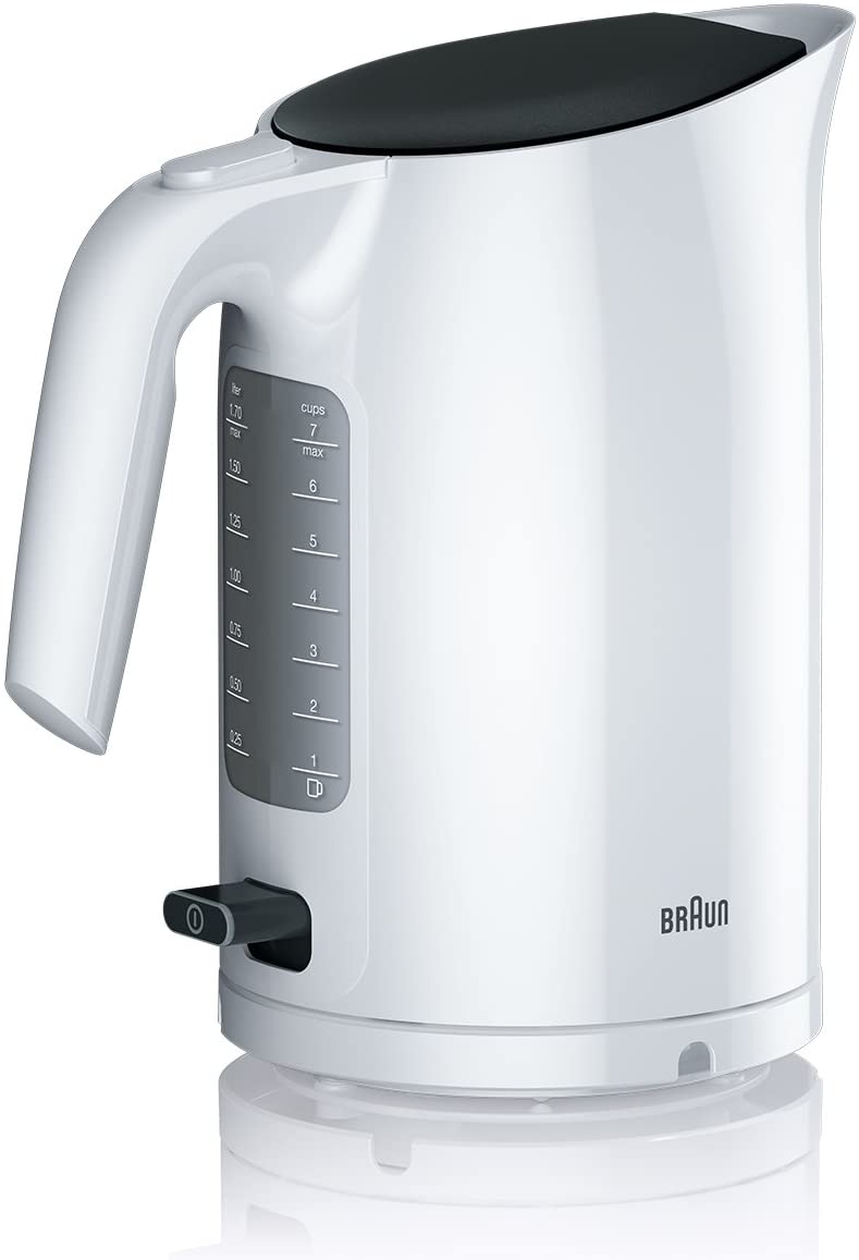 Braun Kettle, White, 1.7 Litres,3000 Watts WK 3110 WH BLS.WK3100WH