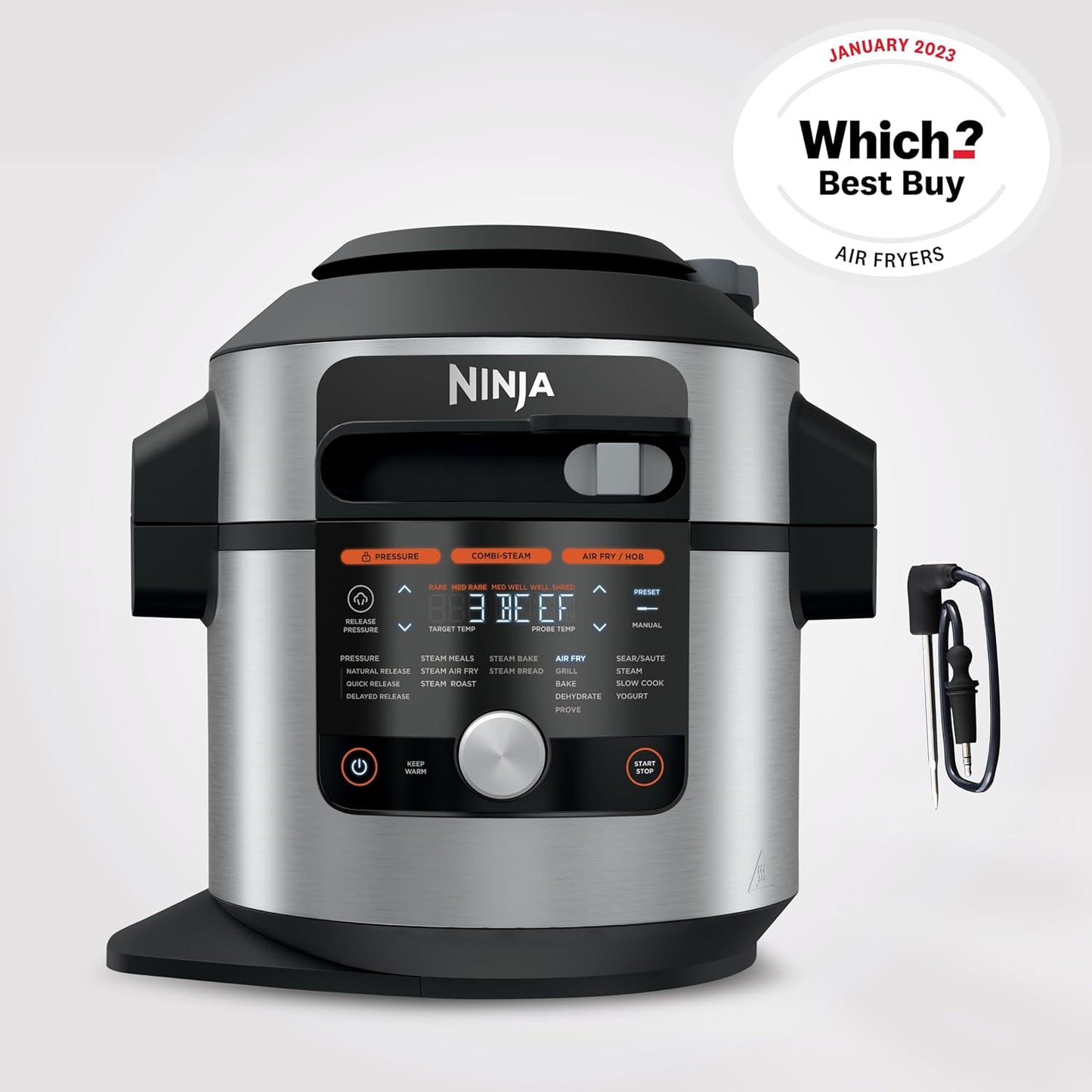Ninja Foodi MAX 15-in-1 SmartLid Multi-Cooker with Smart Cook System 7.5L OL750UK