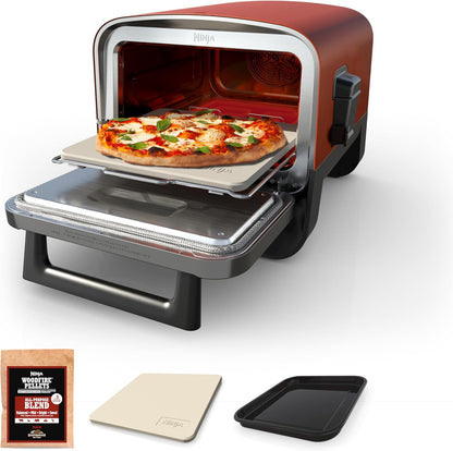 Ninja Woodfire Electric Outdoor Oven, Artisan Pizza Maker and BBQ Smoker OO101ME