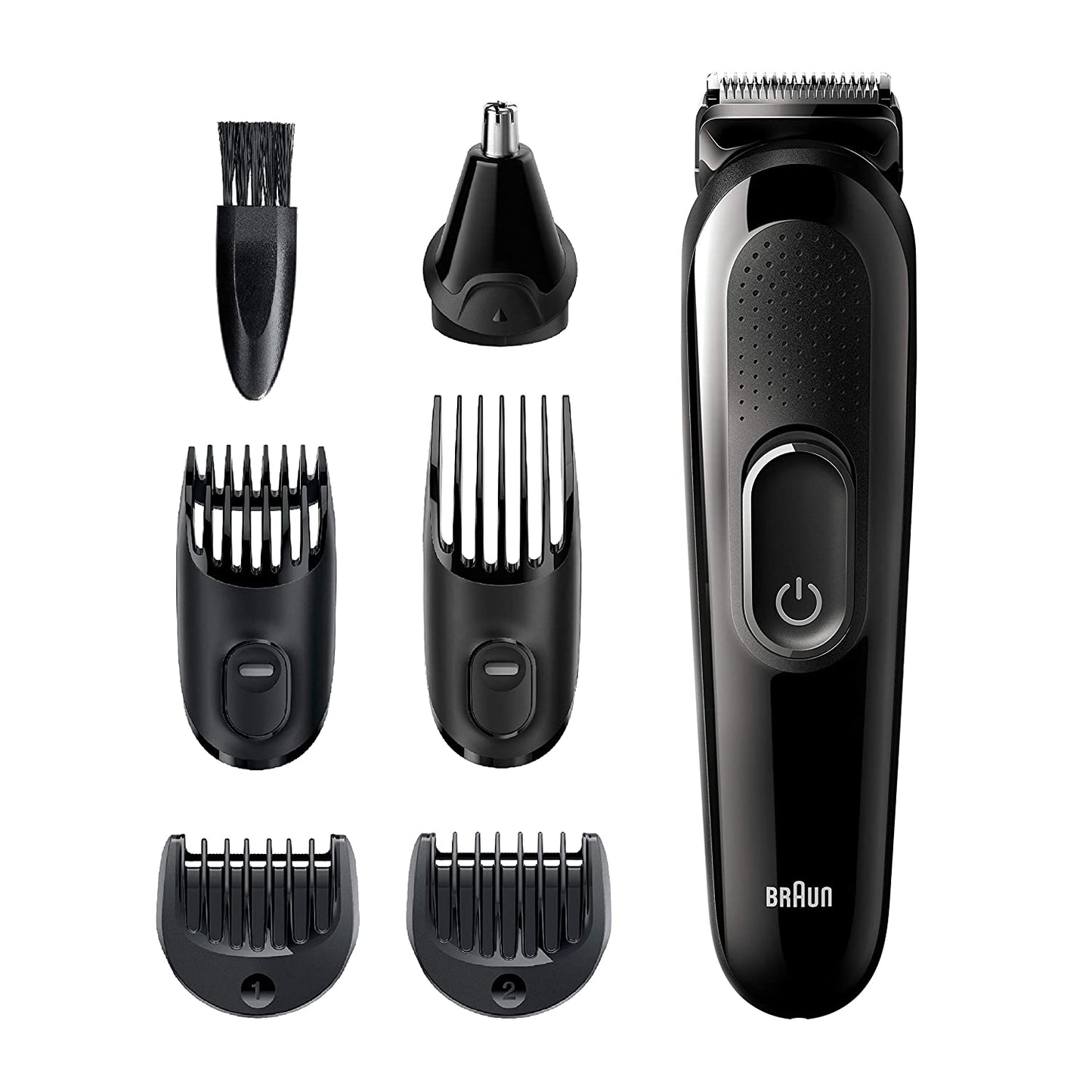 Braun Hair Clippers for Men MGK3220, 6-in-1 Beard Trimmer, Ear and Nose Trimmer, Mens Grooming Kit, Cordless &amp; Rechargeable BRN.MGK3220