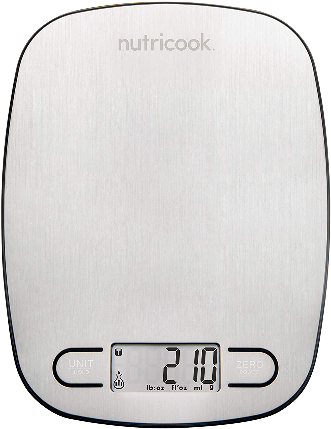 Nutricook Digital Kitchen Scale Eko by Nutribullet, 5kg Capacity, Stainless Steel Food scale for Baking and Cooking - 4 Weighing Sensors, Tare/Zero, Auto-Off &amp; Auto Calibrate Function,2 Years Warranty 6291061133316