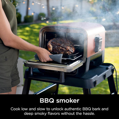 Ninja Woodfire Electric Outdoor Oven, Artisan Pizza Maker and BBQ Smoker OO101ME