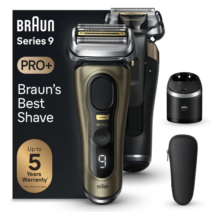 Series 9 PRO+ 9569cc Wet &  Dry Electric Shaver with 6-in-1 SmartCare Station and Travel Case, Gold