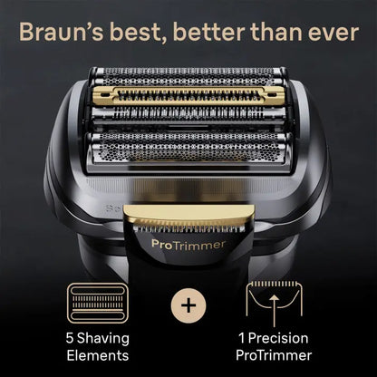Series 9 Pro+ 9577cc Wet &  Dry shaver with 6-in-1 SmartCare center and PowerCase, silver.