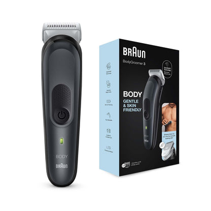 Body groomer 3 BG3340, with SkinShield technology and 3 attachments.