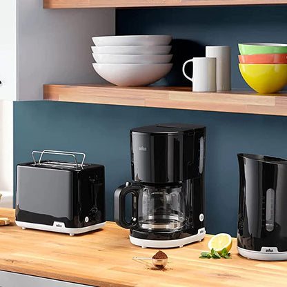 Braun Breakfast 1 Coffee Maker, 1000W Black, Kf1100Bk