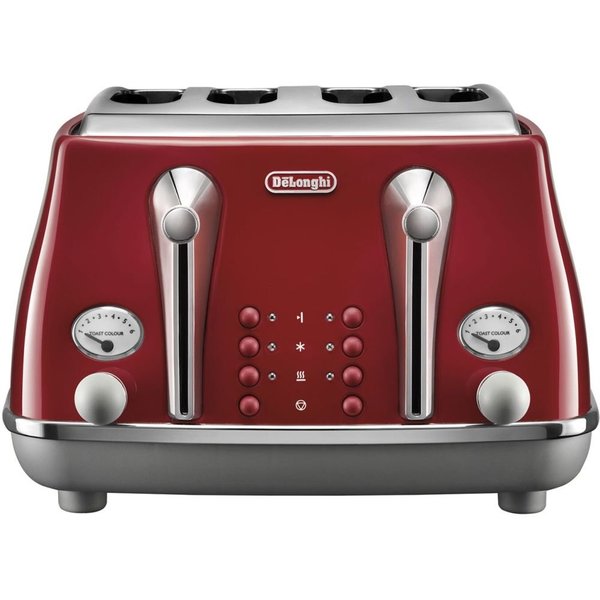 DELONGI FOUR SLICE TOASTER Red DLI.CTOC4003.R