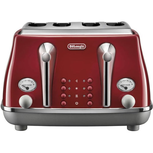 DELONGI FOUR SLICE TOASTER Red DLI.CTOC4003.R