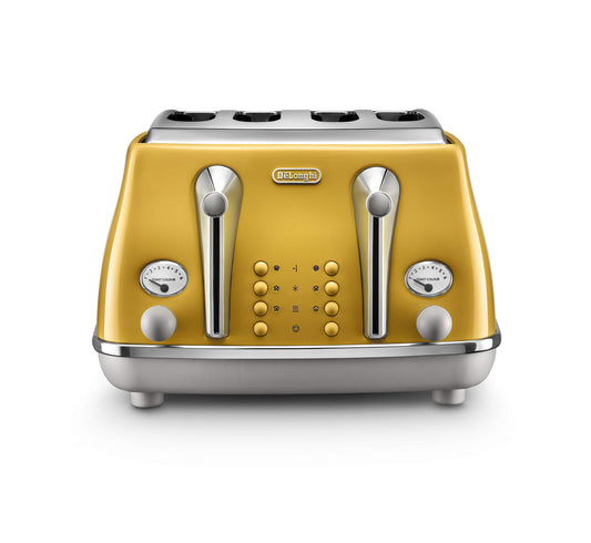 DELONGI FOUR SLICE TOASTER Yellow DLI.CTOC4003.Y DLI.CTOC4003.Y