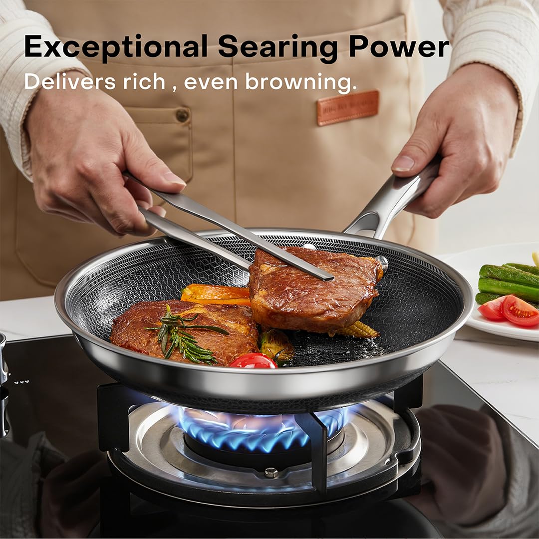 Nutricook Eterna Tri-Ply 24cm Fry Pan with Lid