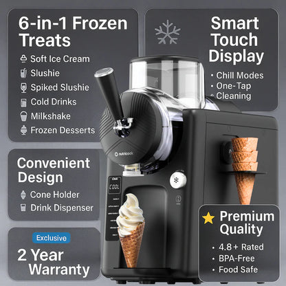 Nutricook Frost - Ice Cream Maker, Slushie, Sorbet & Milkshake