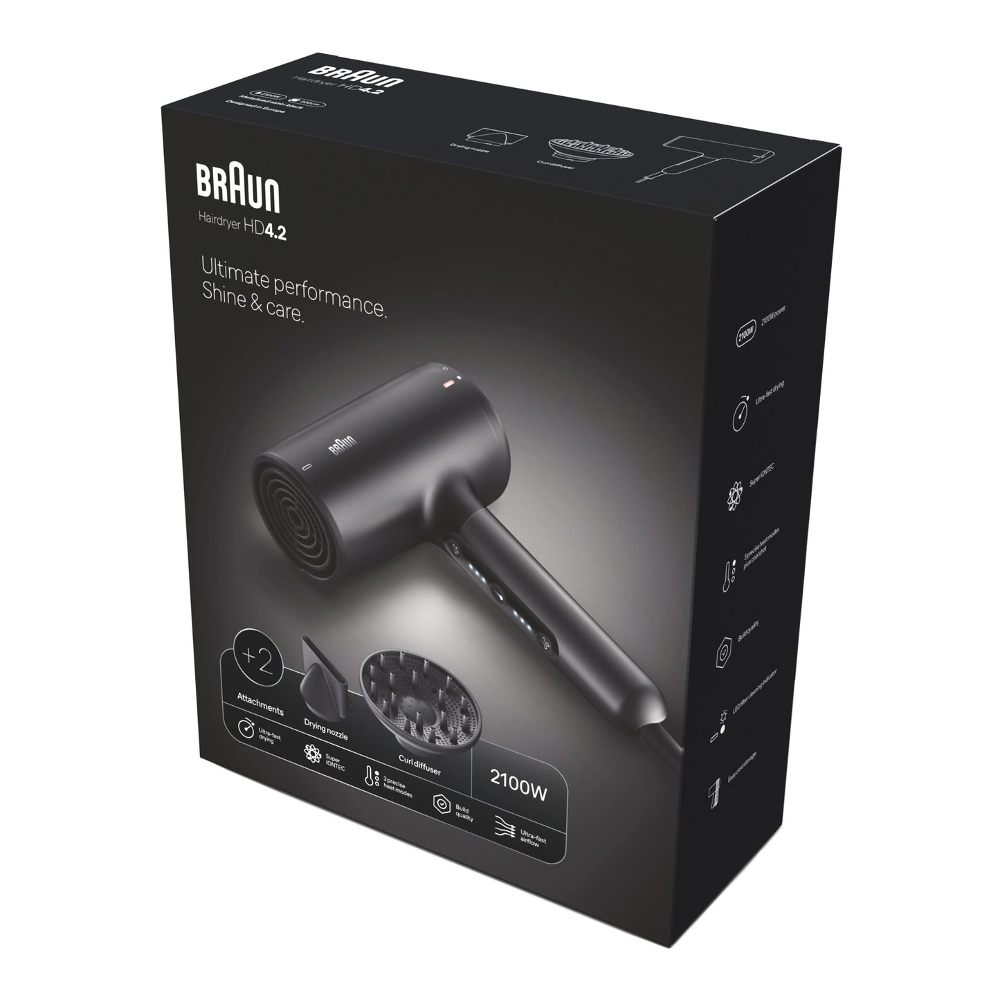 BRAUN HD 425 HAIR DRYER