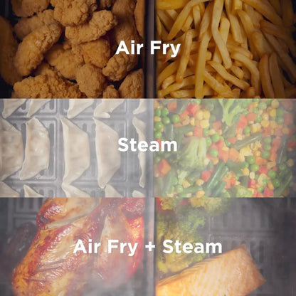 Kenwood Air Fryer &amp; Steamer (3-In-1) With Window 7L – HFS92.000BK