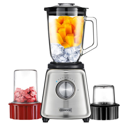 Kenwood 800W Glass Blender With Mill BLP44.270SS