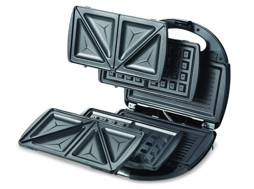 KENWOOD – Sandwich Maker 3 in 1, Steel/Black, SMM01.AOBK