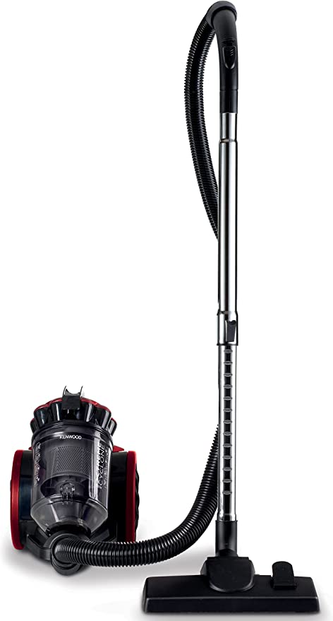 Kenwood Multi Cyclonic Bagless Vacuum Cleaner 2000W Vbp70.000Br, RED AND BLACK