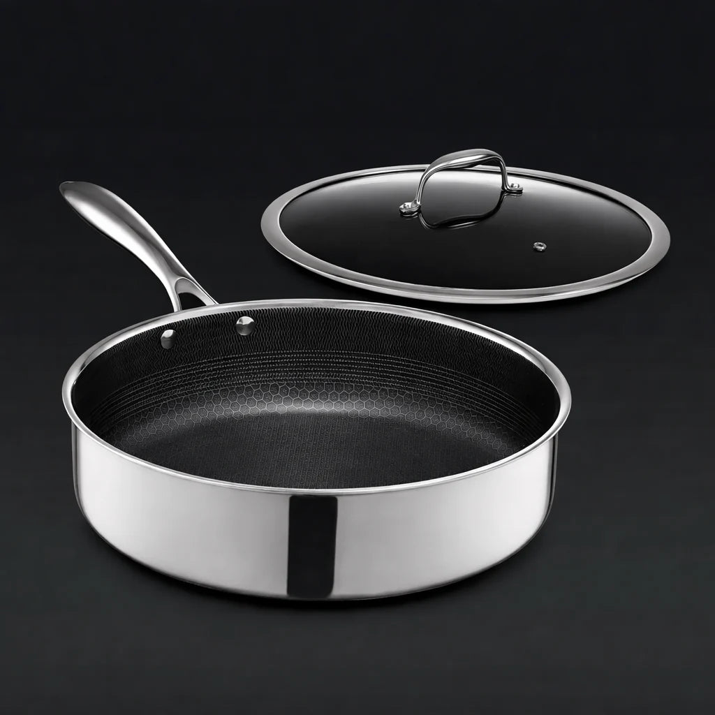 Nutricook Eterna Tri-Ply 28cm Deep Pan with Lid