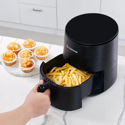 Nutricook Mini NC-AFM033KIN Digital Display, Tempered Glass Control Panel Black Air Fryer (3.3 L)
