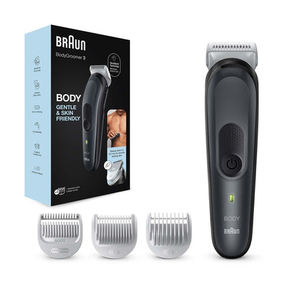Body groomer 3 BG3340, with SkinShield technology and 3 attachments.