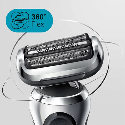 BRAUN Series 7 70-S1000s Wet &amp; Dry shaver with travel case, silver BRN.70-S1000S