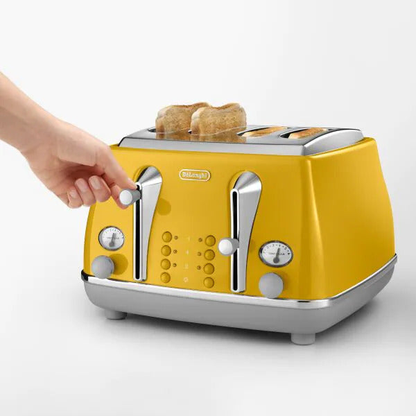 DELONGI FOUR SLICE TOASTER Yellow DLI.CTOC4003.Y DLI.CTOC4003.Y