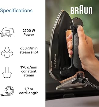Braun CareStyle 7 Pro Steam Generator Iron - IS7286BK