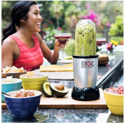 Magic Bullet MB4-0612 High Speed Blender Set 400W 6 Pieces Silver