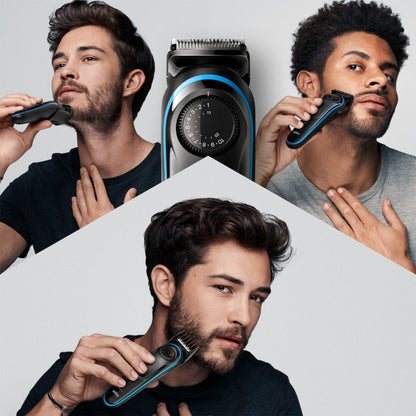 Beard trimmer BT3240 with precision dial, 2 combs and Gillette Fusion5 ProGlide razor. BRN.BT3240