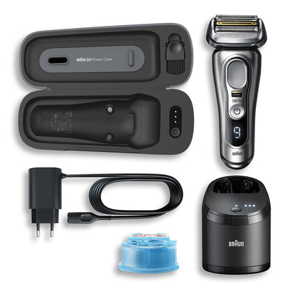 Braun Series 9 Pro 9477cc Wet &amp; Dry shaver with 5-in-1 SmartCare center and PowerCase, silver BRN.9477CC