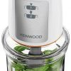 Kenwood Easy Chop Chopper, 0.5 Litre Bowl, 2 Speeds, Quad Blade System, Anti-slip ring for Food Chopper Stability, 500 W, Dishwasher Safe, White CHP61.000WH - Image 2