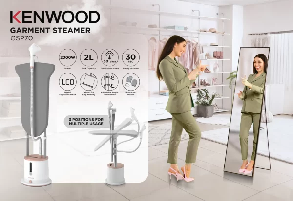 Kenwood Garment Steamer - GSP70.300WH - Image 2