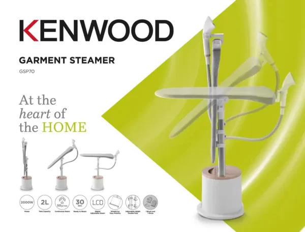 Kenwood Garment Steamer - GSP70.300WH